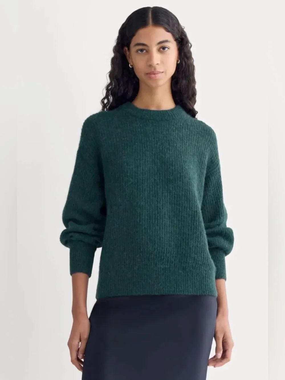 Everlane THE COCOON CREW IN ALPACA REFLECTING POND Size S